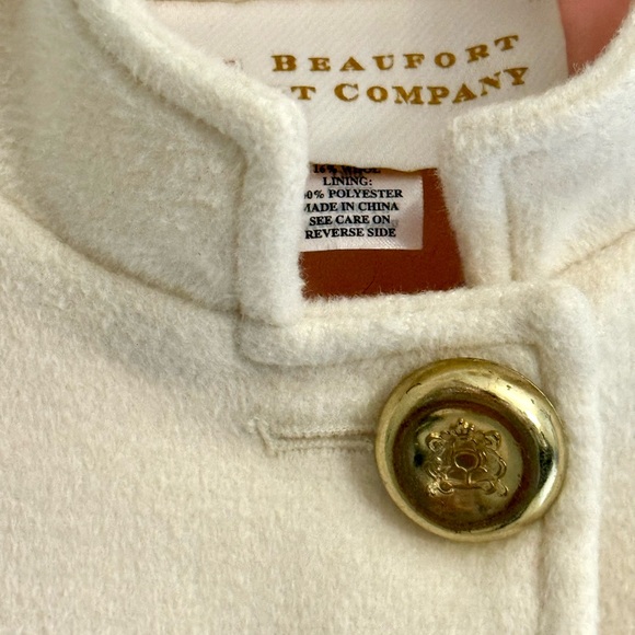 Beaufort Bonnet Company Pea Coat Girl’s 3T Palmetto Pearl Pink Lined Snap Close - Picture 6 of 7